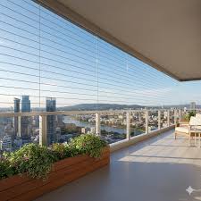 Balcony Invisible Grill installed in a Bengaluru home